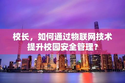 校长，如何通过物联网技术提升校园安全管理？