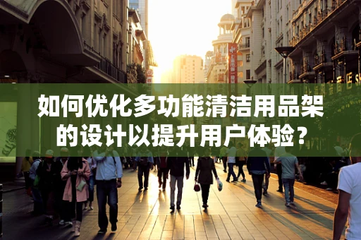 如何优化多功能清洁用品架的设计以提升用户体验？