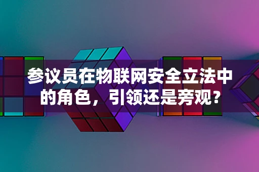 参议员在物联网安全立法中的角色，引领还是旁观？