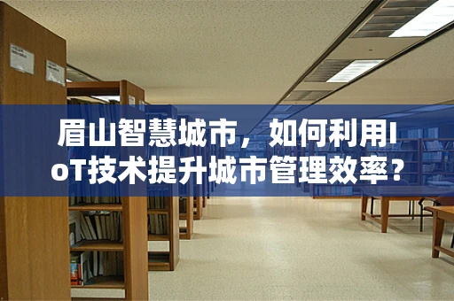 眉山智慧城市，如何利用IoT技术提升城市管理效率？