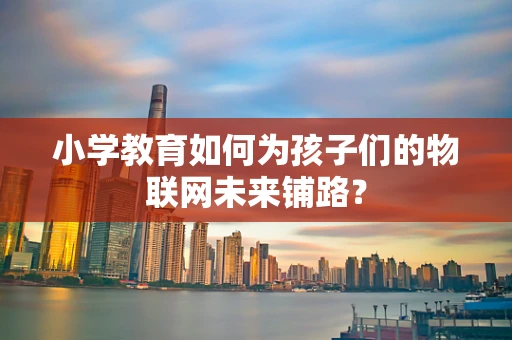 小学教育如何为孩子们的物联网未来铺路？