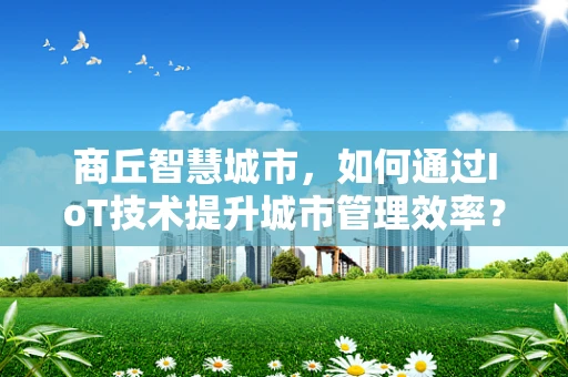 商丘智慧城市，如何通过IoT技术提升城市管理效率？