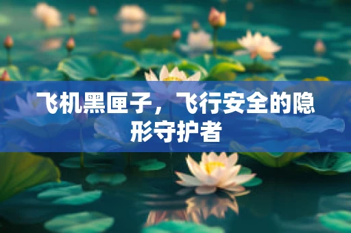 飞机黑匣子，飞行安全的隐形守护者