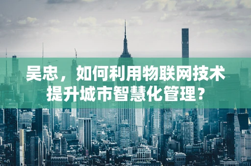 吴忠，如何利用物联网技术提升城市智慧化管理？