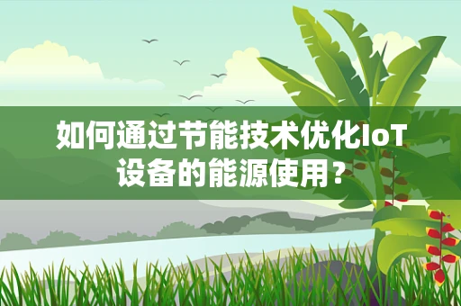 如何通过节能技术优化IoT设备的能源使用？