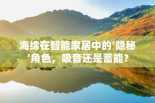 海绵在智能家居中的‘隐秘’角色，吸音还是蓄能？