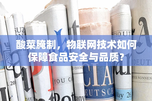 酸菜腌制，物联网技术如何保障食品安全与品质？