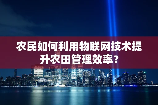 农民如何利用物联网技术提升农田管理效率？