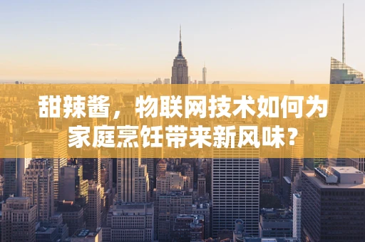 甜辣酱，物联网技术如何为家庭烹饪带来新风味？