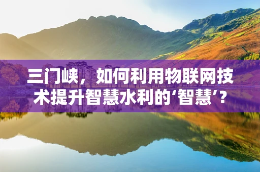 三门峡，如何利用物联网技术提升智慧水利的‘智慧’？