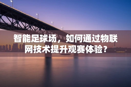 智能足球场，如何通过物联网技术提升观赛体验？