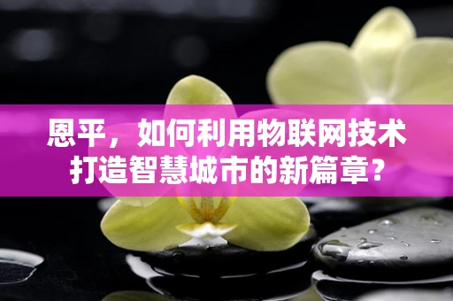 恩平，如何利用物联网技术打造智慧城市的新篇章？