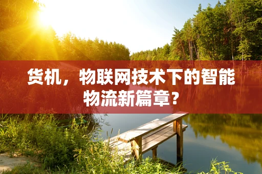 货机，物联网技术下的智能物流新篇章？