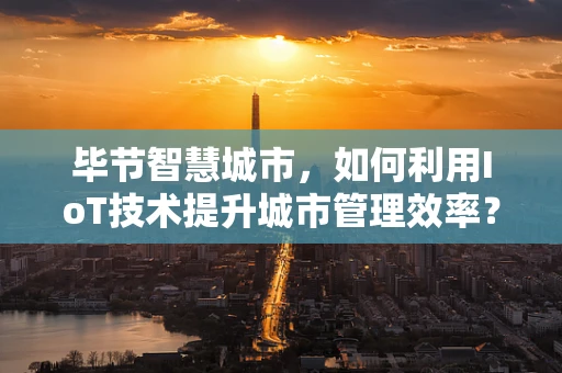 毕节智慧城市，如何利用IoT技术提升城市管理效率？