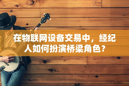 在物联网设备交易中，经纪人如何扮演桥梁角色？