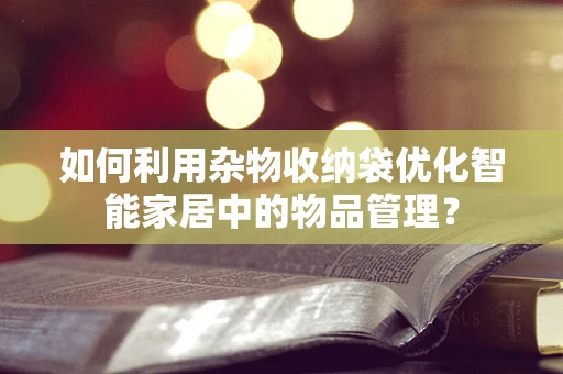 如何利用杂物收纳袋优化智能家居中的物品管理？