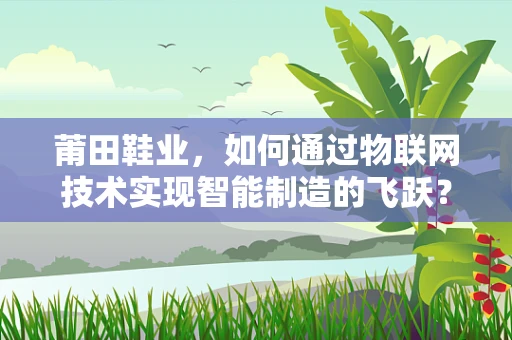莆田鞋业，如何通过物联网技术实现智能制造的飞跃？