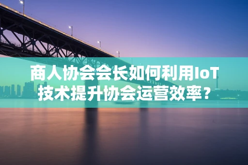 商人协会会长如何利用IoT技术提升协会运营效率？
