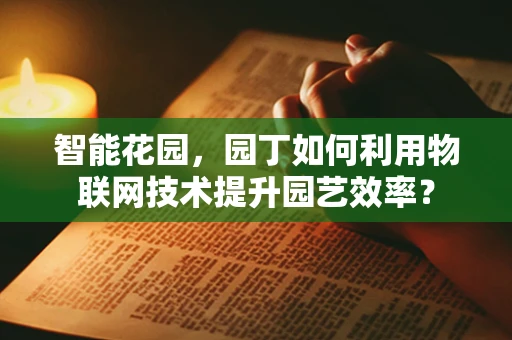 智能花园，园丁如何利用物联网技术提升园艺效率？
